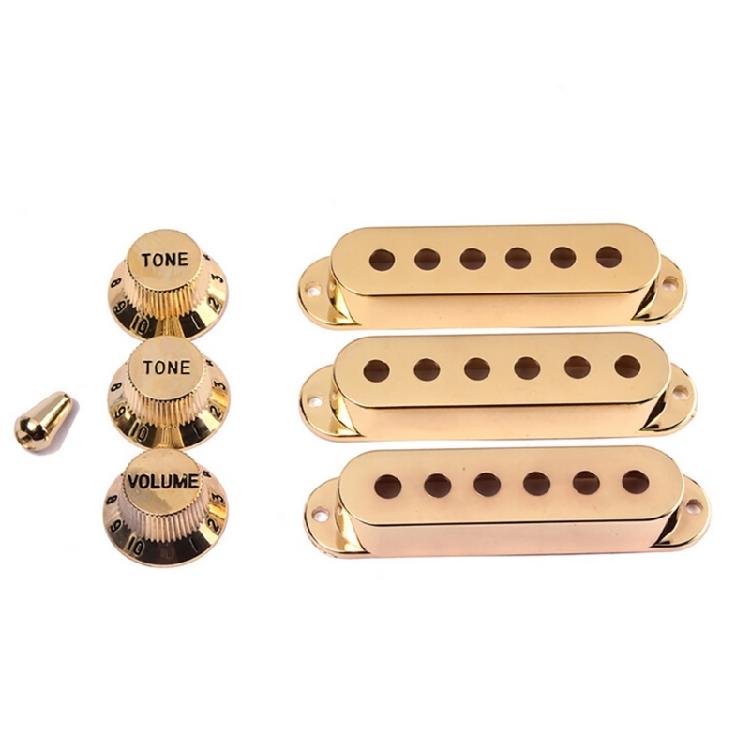 Single Coil Electric Guitar Pickup Cover with Volumes Tone Control Knob Switch Tip Guitar Pickup Holder Case Easy to Use