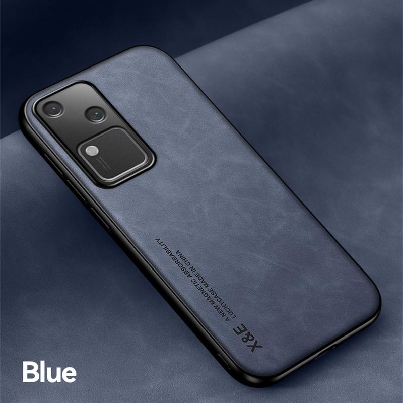 Shockproof Case for VIVO V30 Pro V29 V29e Protective Cover Car Magnetic Holder Phone Textured Business Full Protection Cover