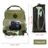 5 Gallon Solar Shower Bag - 20L Portable Camping Shower With Hose & On/Off Shower Head, Solar Heating Bag For Outdoor Hiking, Beach, Travel
