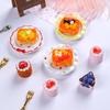 DIY Resin Miniature Toast Cake Ornament for Dollhouse or Phone Case