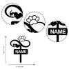 Custom Cat Memorial Garden Stake, Personalized Metal Grave Marker with Heart Paw, Outdoor Pet Loss Sympathy Gift for Garden Yard