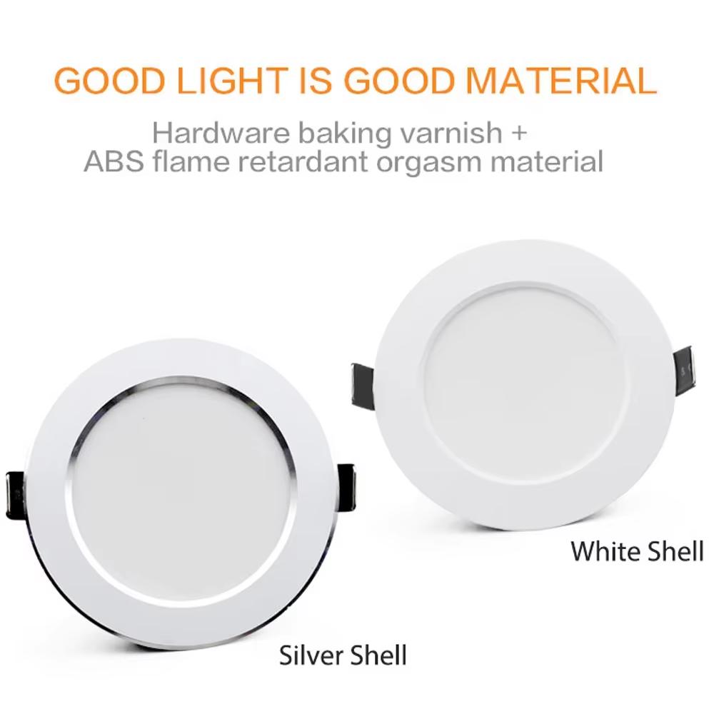 1 Stück LED Einbaustrahler AC90V-260V Einbau Rund Deckenleuchte Schlafzimmer Innen Wohnzimmer Für Heimdekor Beleuchtung LED Spotlampe