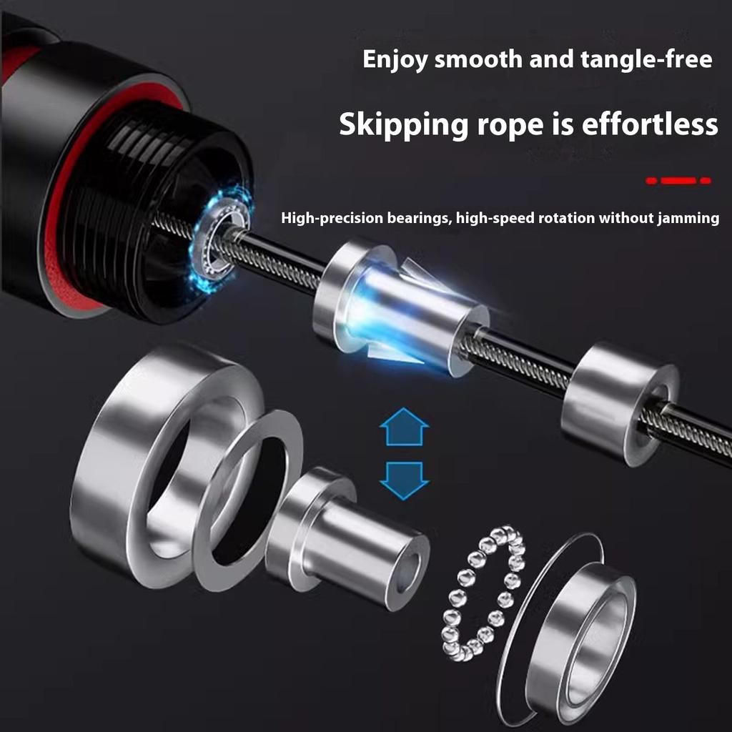 For Jumping Rope Weighted Speed Jump Rope Gym Equipment For Home Boxing Train Non-Slip Handle Tangle-Free Jumping Fitness