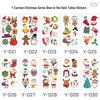 Creative Luminous Christmas & New Year Tattoo Stickers for Kids - Snowflake & Santa Designs