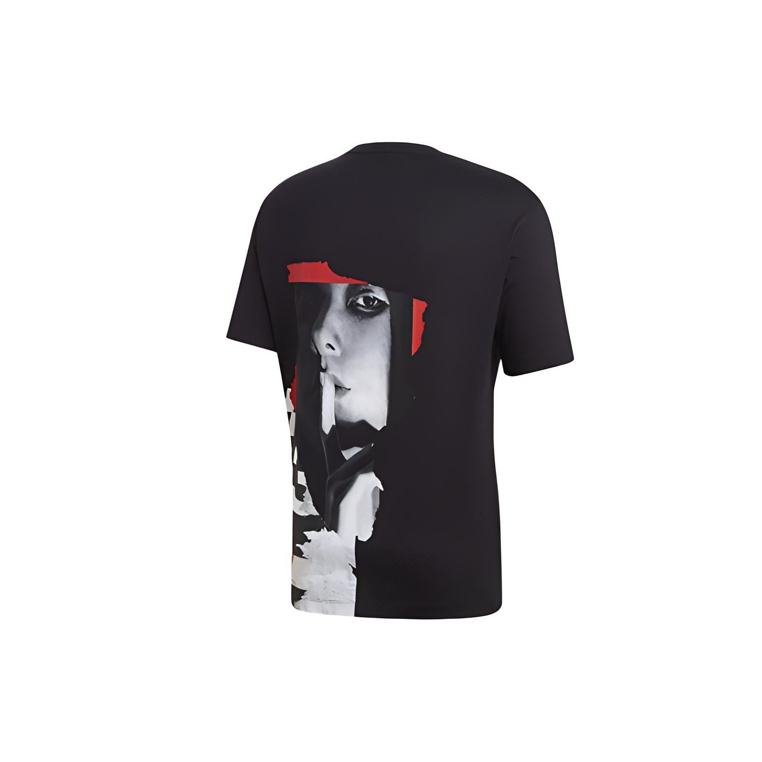 adidas Men s Y-3 Small Logo Printing Round Neck Short Sleeve Black T-Shirt GK5780 XS
