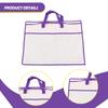 Pillow Storage Bag Handbag Portable with Zipper and Handles Tote Bag Closet