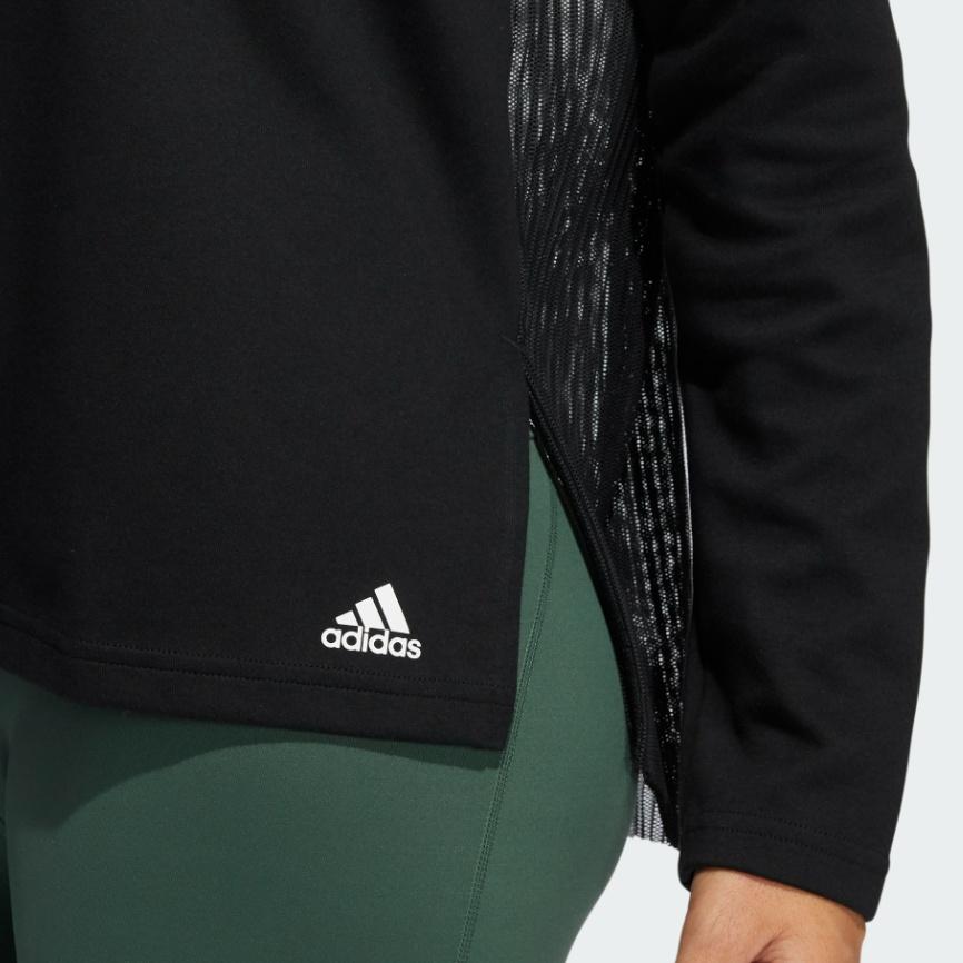 (WMNS) adidas Dance Layering Splicing Yoga Exercise Round Neck Black Hoodie Women's GP4688