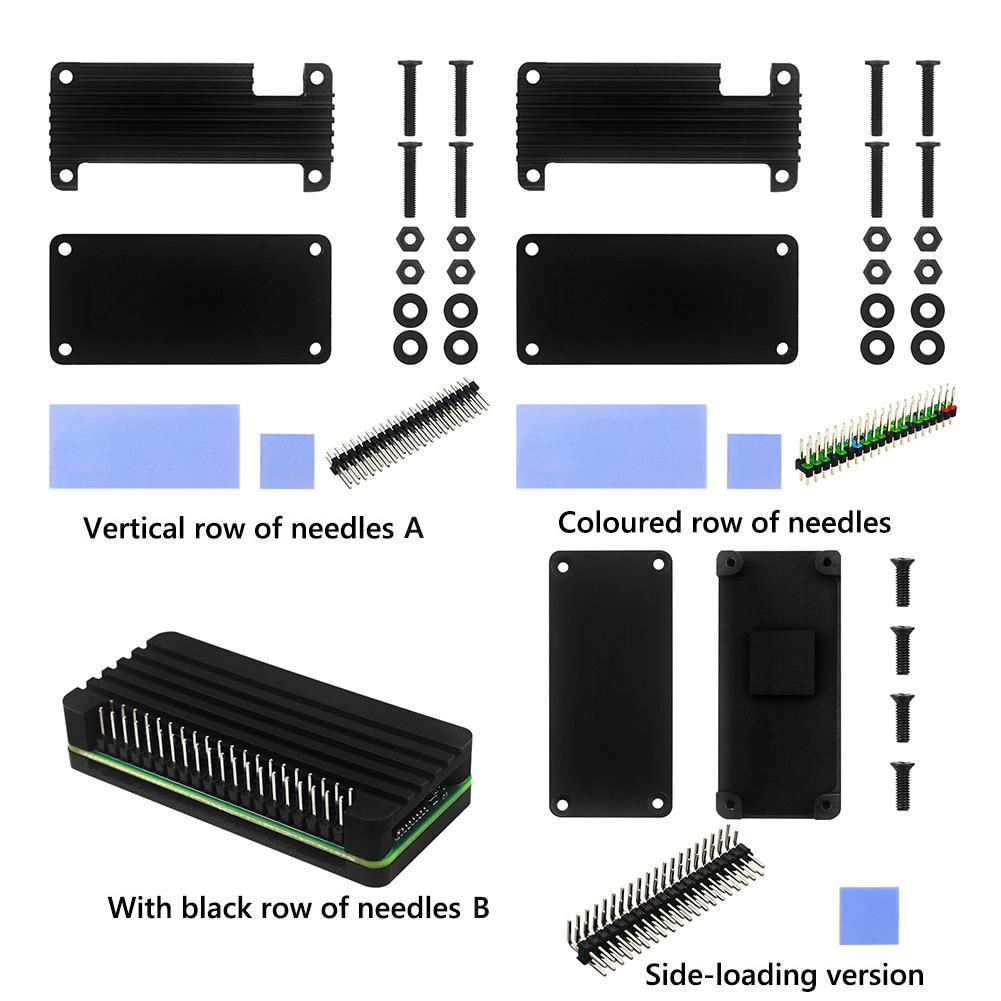 Universelles Schutzgehäuse DIY Hülle Kühlgehäuse Aluminiumlegierung Gehäuse-Kit für Raspberry Pi Zero 2W