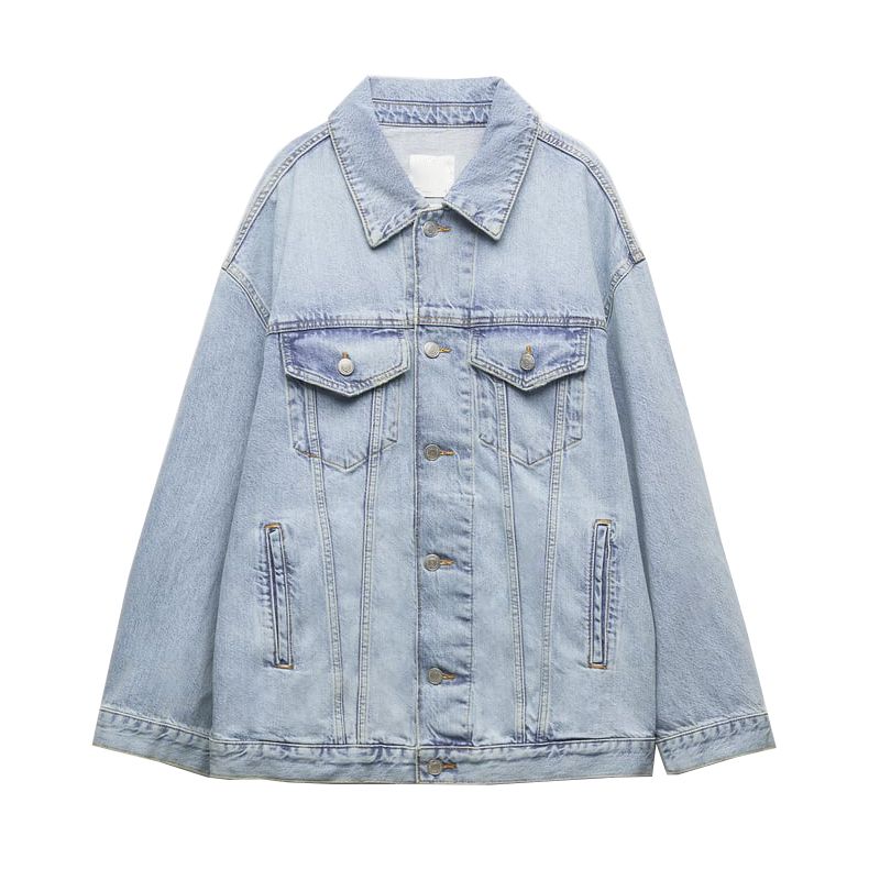 Spring New Two-piece Set Mid Waist Denim Trousers 6186242 Loose Denim jacket Outerwear 6186241