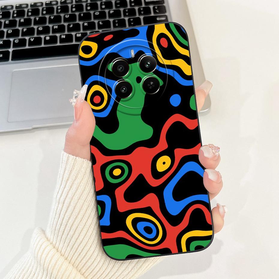 Modisches Neues Design Für Realme 12+ 12X 12 5G Kamera Schutz Handyhülle Für Realme 12X 12 Plus 5G Weiche Silikon Gelee Hüllen