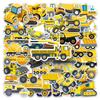 50 Construction Vehicle Graffiti Stickers for Kids' Decor & Journals