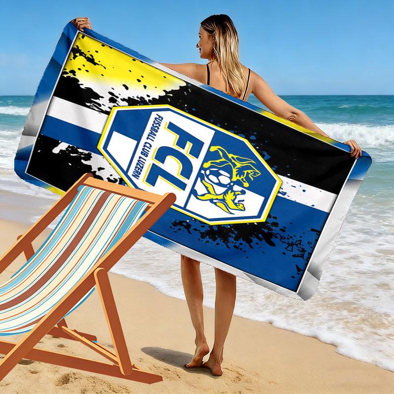 FC Luzern Print Beach Towel, Large Soft Quick Dry Towel for Beach Camping Swimming