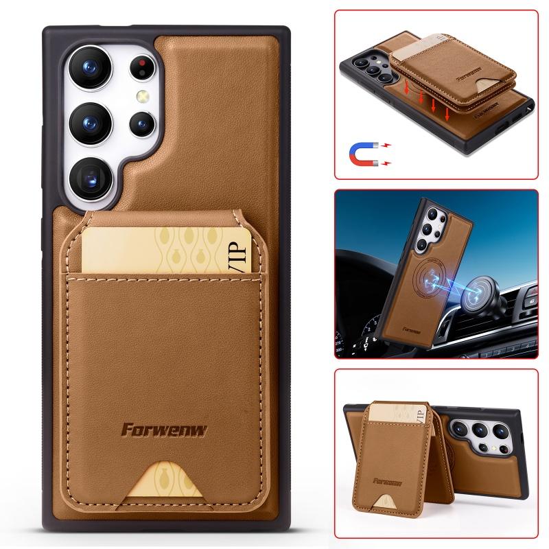 Magnetic Leather Flip Wallet Phone Case for Samsung Galaxy A17 A56 A36 A16 A55 A35 A15 S25 Ultra S24 Plus S23 S22 Note 20 Cover