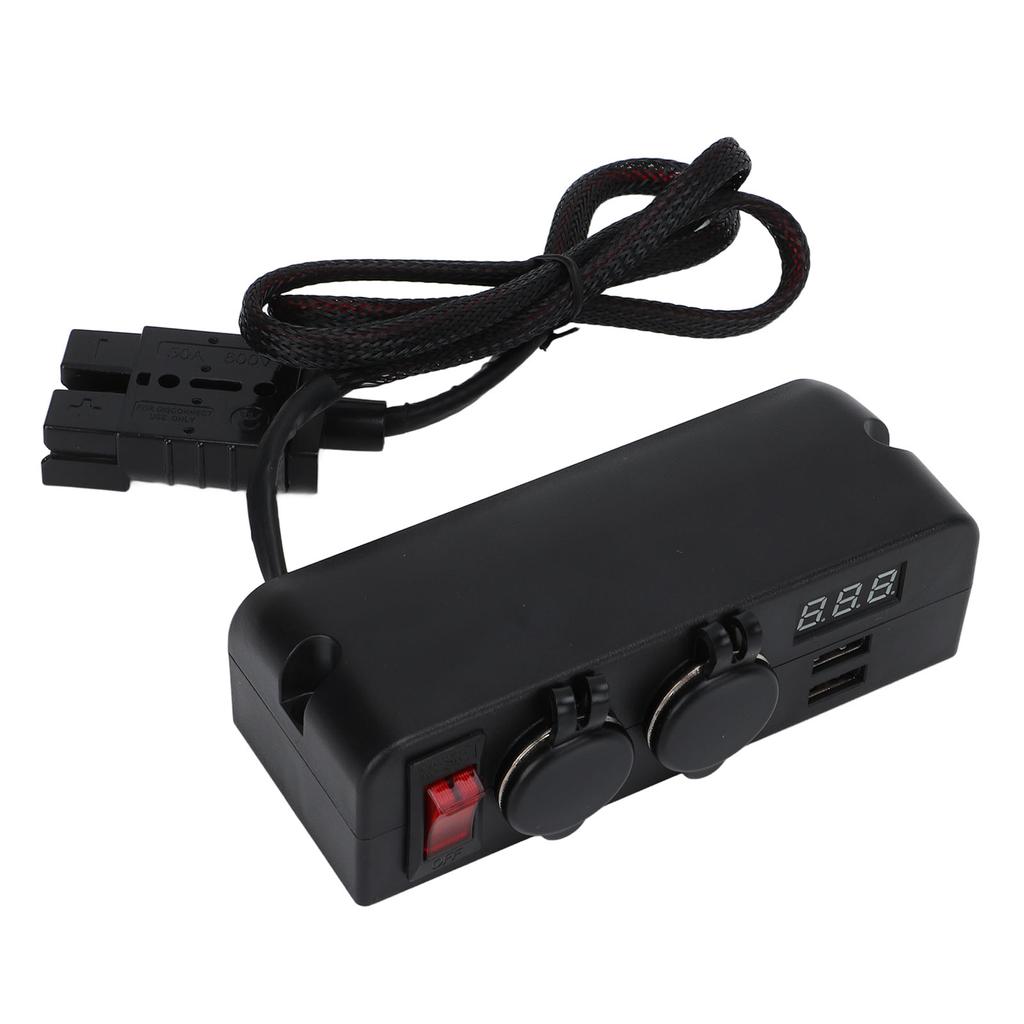 Car Charger Adapter 2 USB Charger Socket Voltage Digital Display Power Supply Battery Adapter
