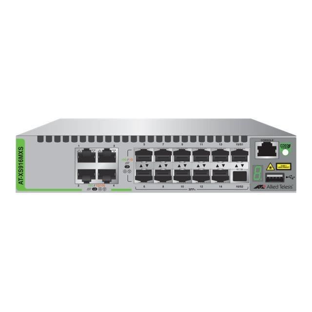 Commutateur - ALLIED TELESIS - AT XS916MXS - Géré - 4 X 100/1000/10000 - 12 X 10 Gigabit SFP+