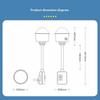 Plug In LED Night Light with Manual Switch Energy Saving Soft Eye Care Lamp for Bedroom Bedside Lighting