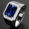 Men's Classic Square Ring, Jewelry Grade Wedding Ring Design, Dual-use Accessory for Business and Leisure.