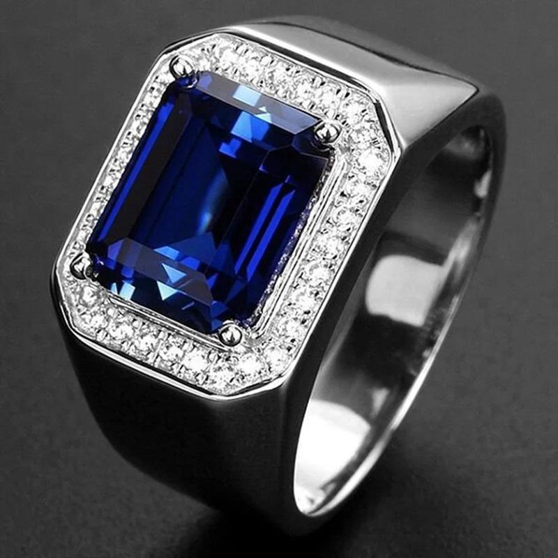 Men's Classic Square Ring, Jewelry Grade Wedding Ring Design, Dual-use Accessory for Business and Leisure.