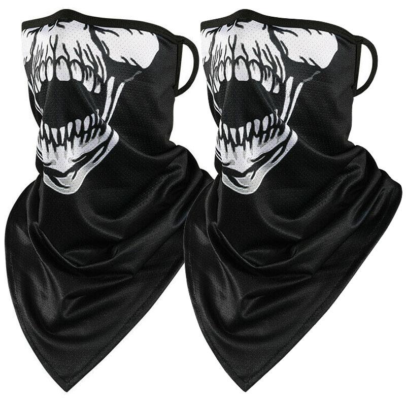 1/2Pcs Motorcycle Balaclava Camouflage Face Ice Silk Mask Anti-UV Running Riding Face Shield Sports Headwrap Moto Accessories
