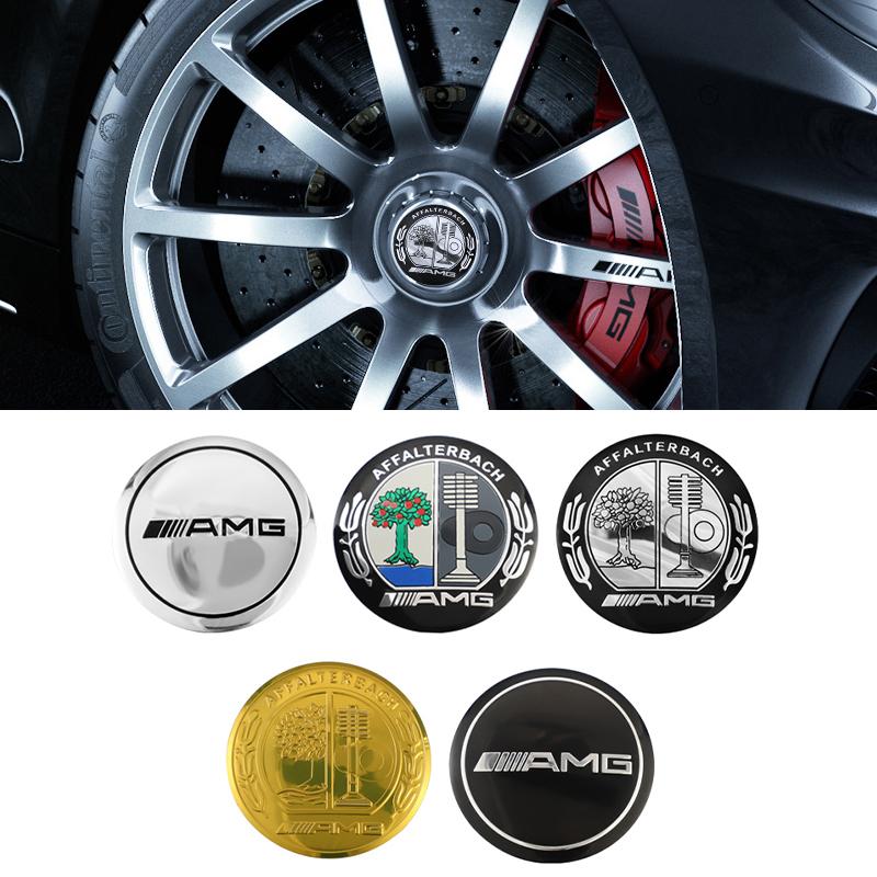 4Pcs Car Hub Center Sticker Wheel Hub Cap Styling For AMG C Class A B X250 W205 W176 W447 B180 B500 W246 W204 W203 W206 W220 E S