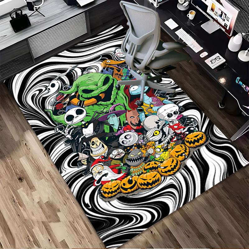 Nightmare Before Christmas Living Room Non-Slip Area Rug Soft Carpet for Bedroom Game Playroom Sofa Office Home Decor Doormat Christmas Gift C9211545