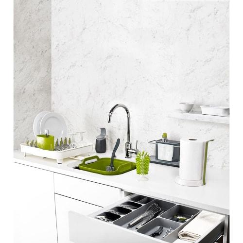 Joseph Joseph Cutlery Case, Drawer Storage, Cutlery Tray, Drawer Organizer, Compact, Large Capacity, Holds 24 Items, Stackable Design with Icons, 5 Di