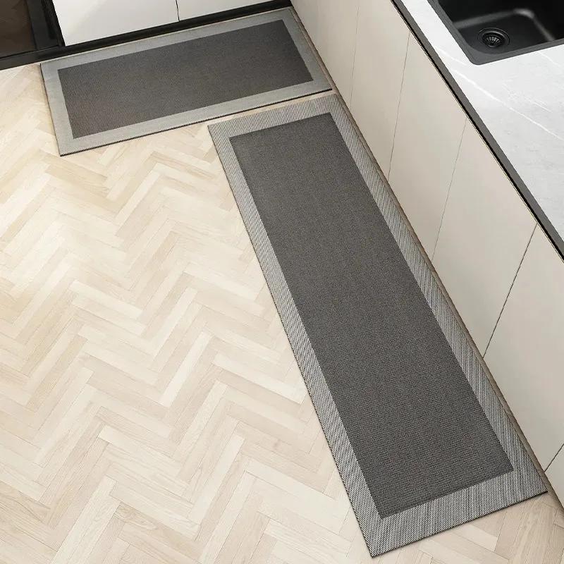 Kitchen Carpet Diatom Mud Water-absorbing Non-slip Floor Mat Minimalist Style Home Decoration Rug Oil Absorption Can Be Cut Rugs