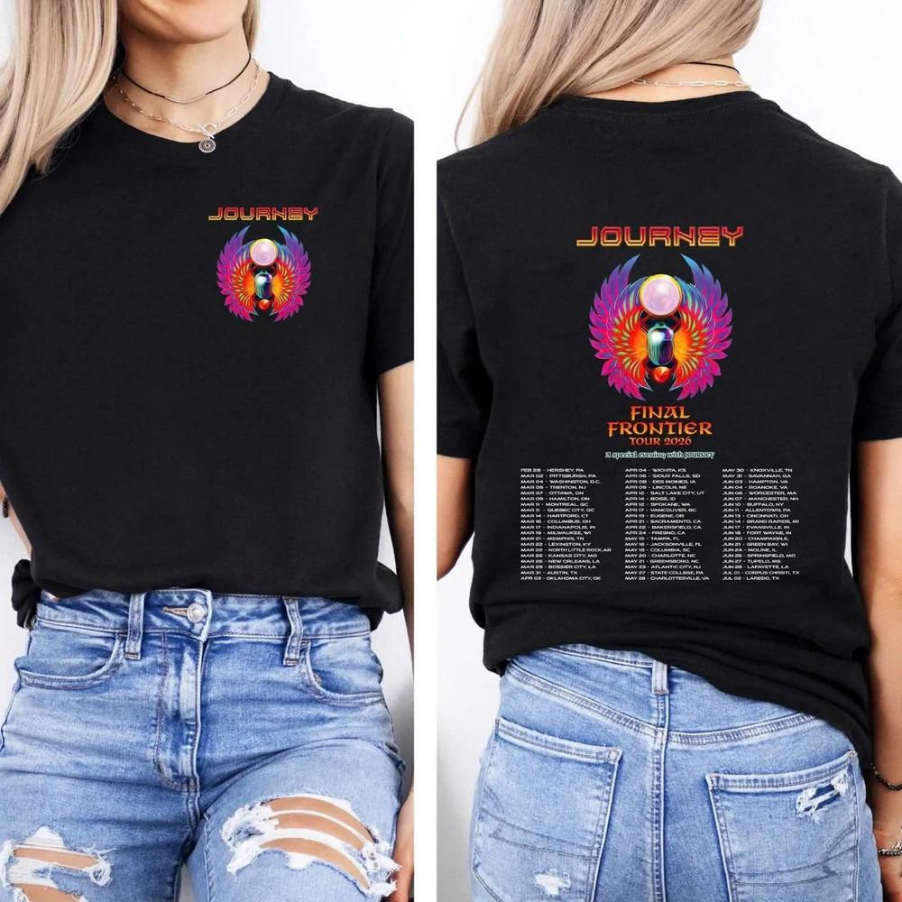 Journey Band Final Frontier Tour 2026 Unisex Tshirt Unisex T-Shirt S