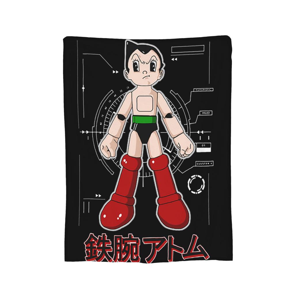 Astro Boy Bauplan Strickdecke Astroboy Anime Fleece Überwurfdecke Sommer Klimaanlage Bedruckt Weich Warm Bettüberwürfe,
