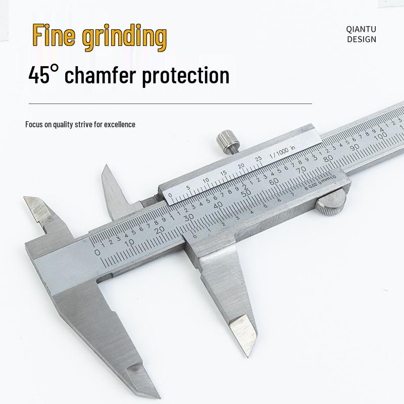 Precision Stainless Steel Vernier Caliper - Industrial & Household Use