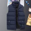 Veste d'hiver pour homme, gilet en duvet de coton sans manches, gilet chaud pour homme, manteau sans manches, doublure chaude, gilet slim