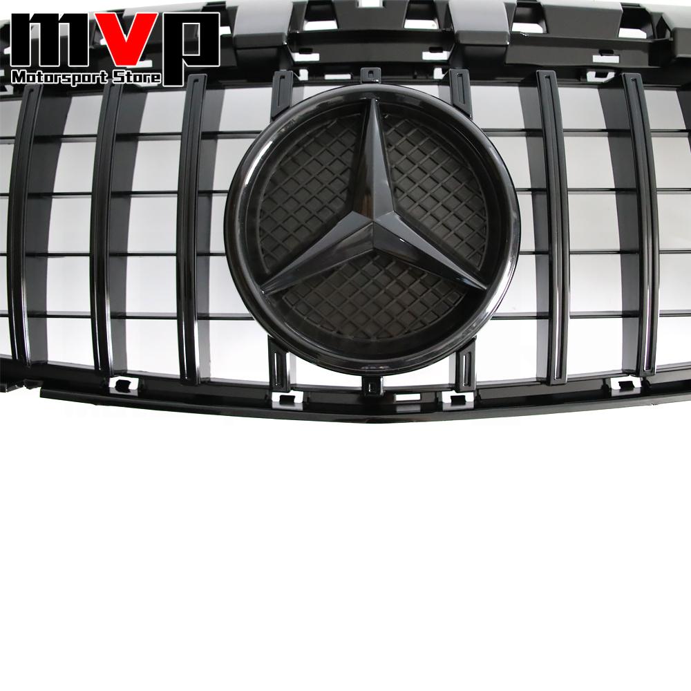 FCM5 GTR Style Upper Grille With Black Border OE Style Embelm Logo For Mercedes Benz CLA W117 2013-19 CLA180 CLA200 CLA250 CLA45 AMG