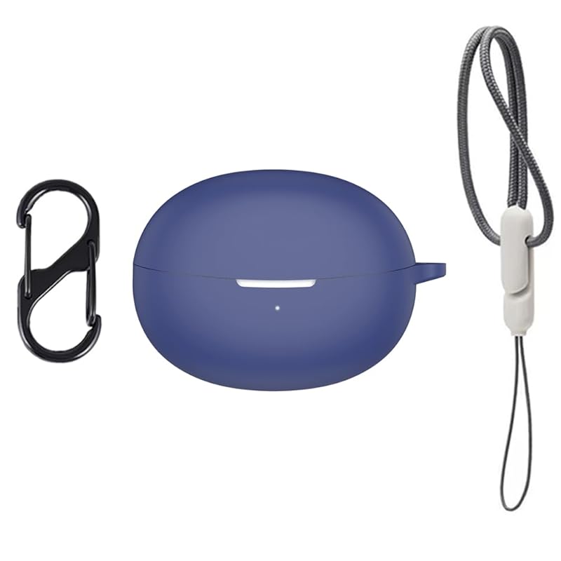 

For QCY Crossky C30 case Protective cover [SHANCHI] Wireless earphone silicone protective cover (with climbing buckle + strap) Anti-fall,