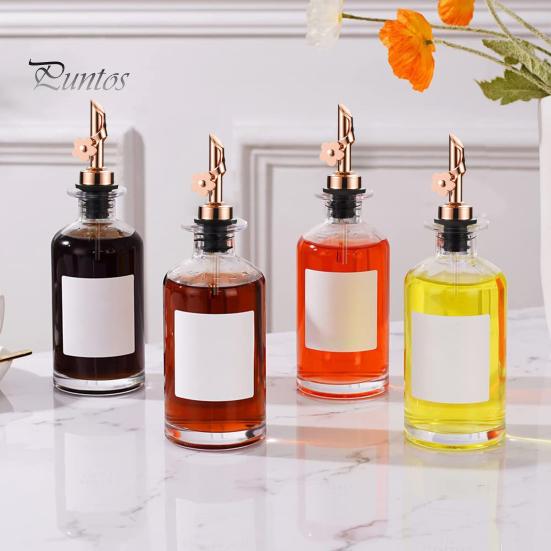 مدفق نبيذ أنيق من الفولاذ المقاوم للصدأ، فوهة صب النبيذ مقاومة للغبار، مدفق زجاجة زيت لبار المطبخ المنزلي