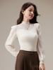2025 Autumn Women's Slim Lace Modal Long Sleeve Base Layer Tee