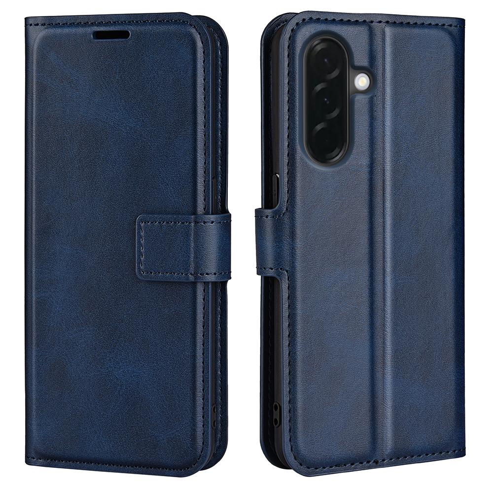 For Samsung Galaxy A37 5G Stand Case Anti-Scratch Calf Texture Leather Phone Cover