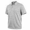 Men's Breathable Waffle Knit Polo Shirt Short Sleeve Button Placket Chest Pocket Loose Fit Summer Tops