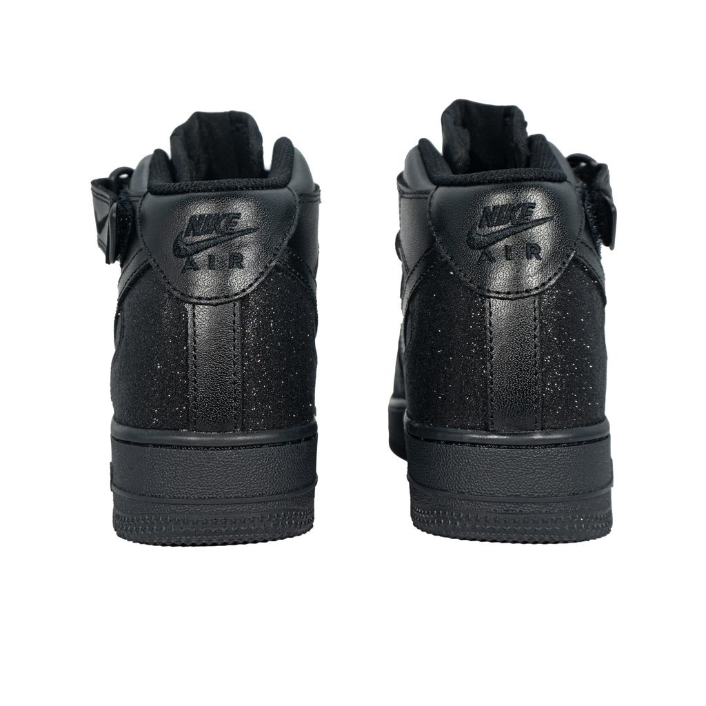 Nike Air Force 1 Abrasion Resistant Mid Top Skateboard Shoes Unisex Black CW2289-001(Team133-mid)