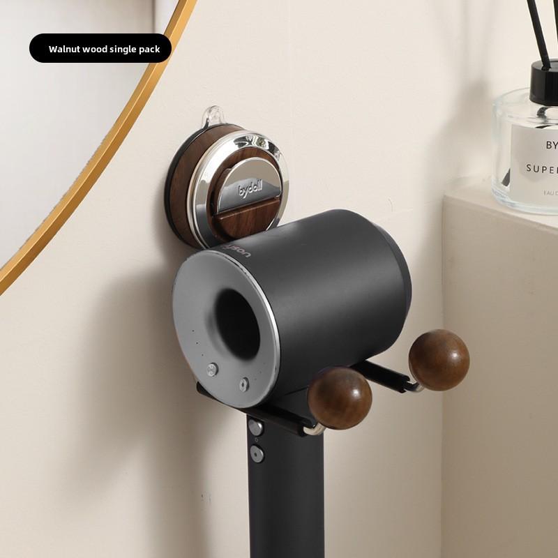 Hair Dryer Rack, Bathroom Non-drilling Wall-mounted Air Duct Rack, Wall Suction Cup Hair Dryer Stand, Bathroom Storage