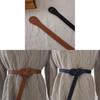 True Leather Women Slim Waist Belt With Tie Knot For Dresses And Sweaters