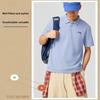 Li Ning Fashion Casual Breathable Short Sleeve Polo Shirt Men Tops Sky-Blue APLW511-5