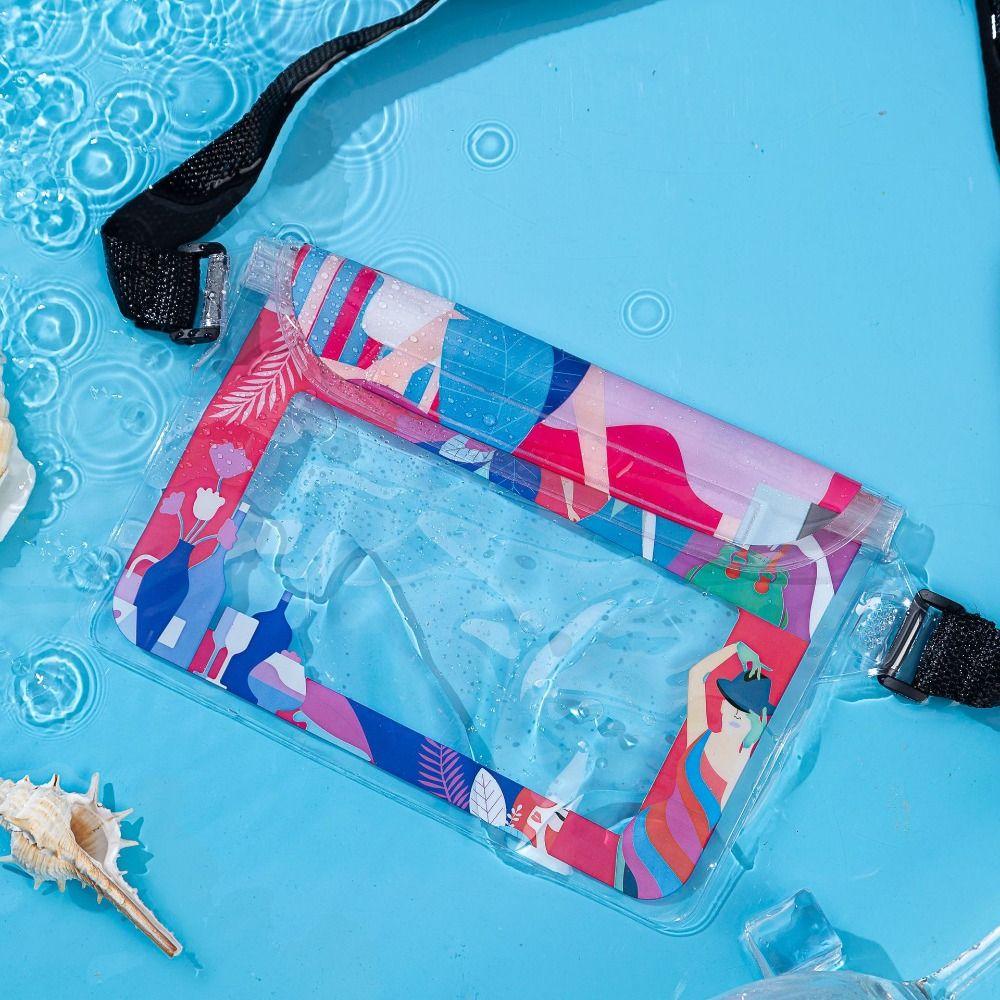 Multifunctional PVC Swimming Storage Bag Waterproof Touch Screen Waist Bag Transparent Large Capacity Storage Pouch