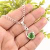 Green Cat's Eye Gemstone Jewelry, 925 Solid Sterling Silver Jewelry, Handmade Spiritual Jewelry For Wedding Gift