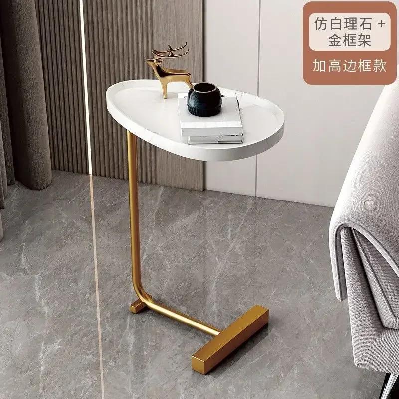 Nordic Side Table Modern Living Room Home Sofa Side Table Hotel Homestay Bedside Side Table Iron Assemble Furniture For Office