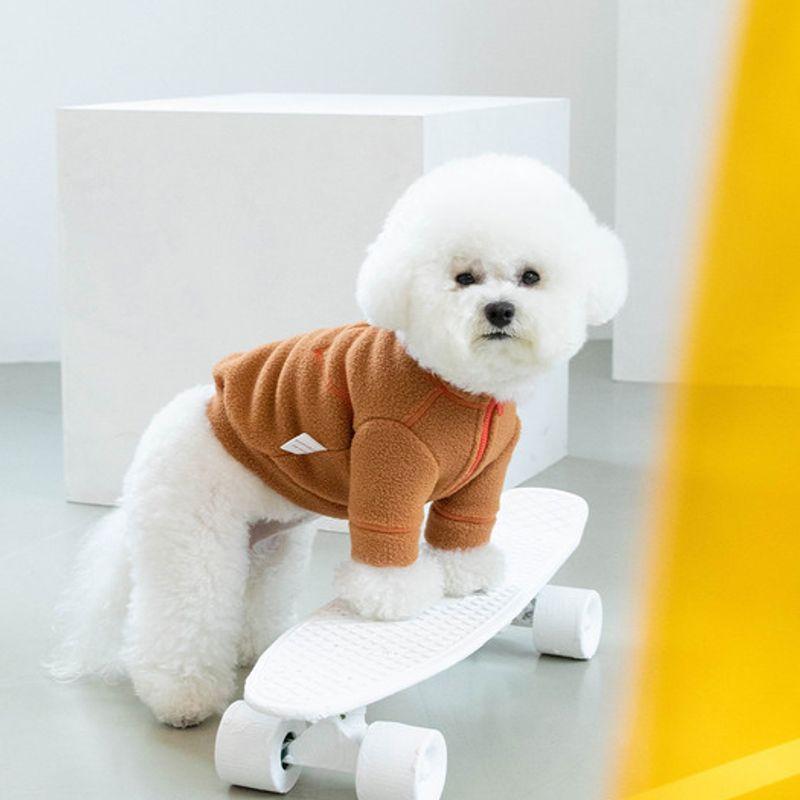 Fleece Rétro Half Zip foreverybari (chameau)