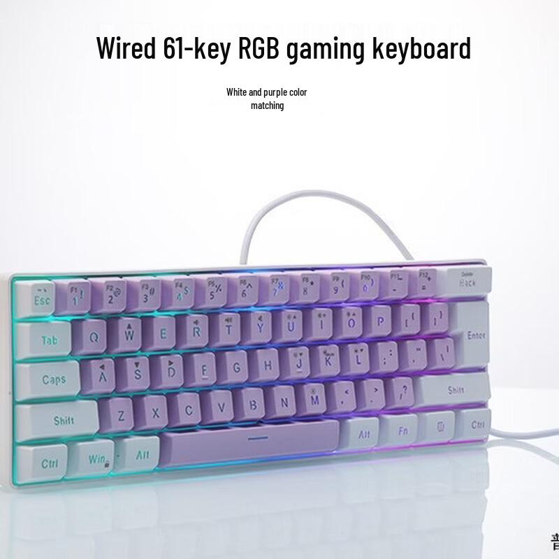 OLOEY K401 61-Key RGB Wired Gaming Keyboard