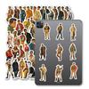 50Pcs Unique Retro Western Male Stickers Set - DIY Decals for Journal & Notebook Graffiti