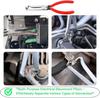 6PCS Automotive Electrical Disconnect Pliers Set, Depinning Tool for Terminal & Hose Clip Removal, Rust-Resistant Ergonomic Car