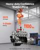 500 Kg Electric Chain Hoist, 6 M Lifting Height, Three-Phase Overhead Crane with 100 M Wireless & 4.5 M Wired Remote Control, Single G80 Chain Hoist