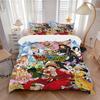 One Piece Adventure Print 3Pcs Bedding Setduvet Cover With 2 Bedropillowcase Home Birthday Gift